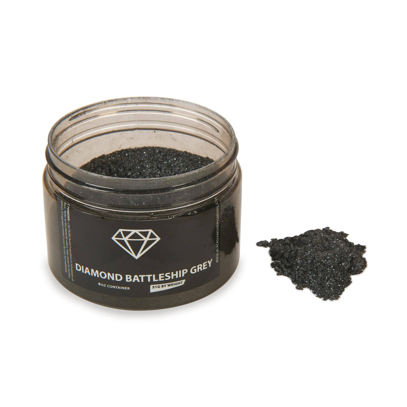 Mica Powder - 51 Grams - Color:Diamond Battleship Grey